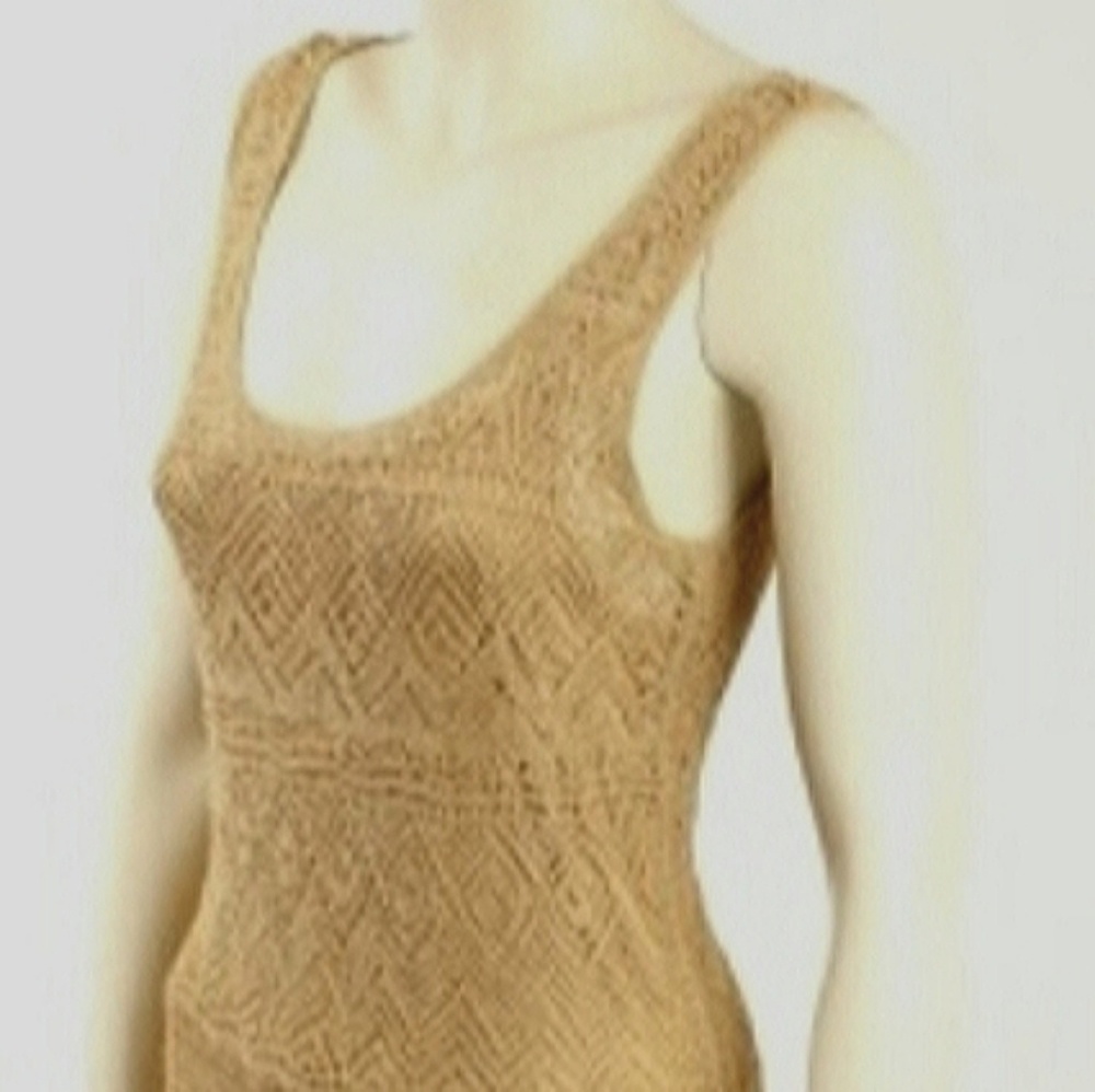 Crochet tank dress w fringe Ralph lauren - Picture 3 of 6